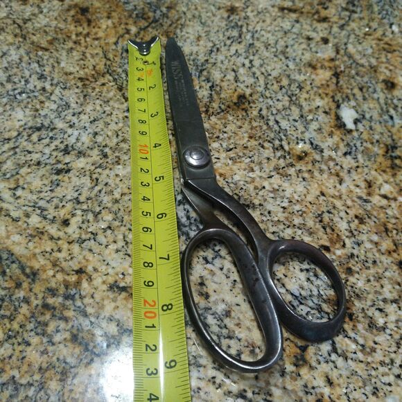 Vintage Wiss 9" Pinking Shears Scissors Sewing Craft Zig Zag Cut - Picture 7 of 7